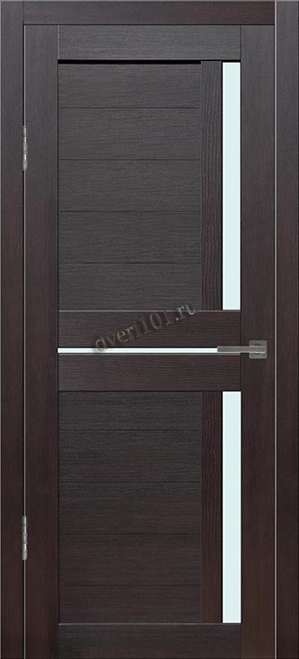 Межкомнатная дверь М3 Венге (стекло сатин)