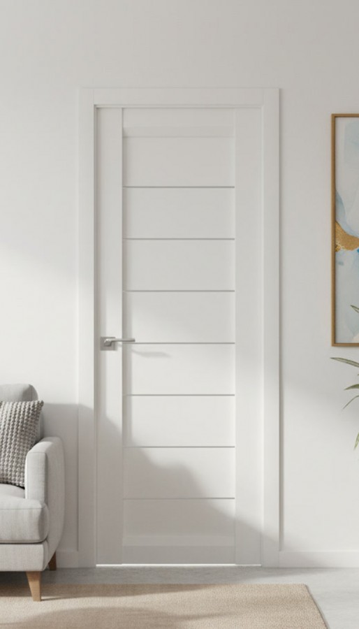 Межкомнатная дверь М11 Бьянка (стекло сатин)