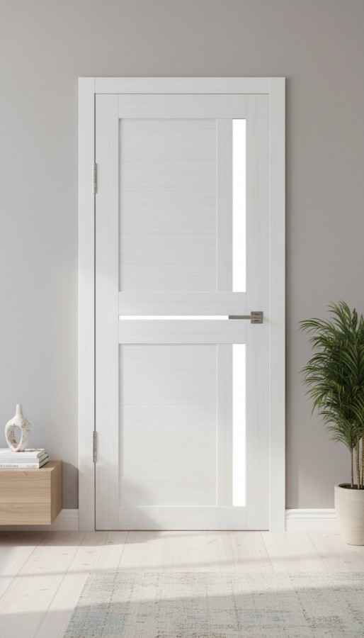 Межкомнатная дверь М3 Бьянка (стекло Белое)