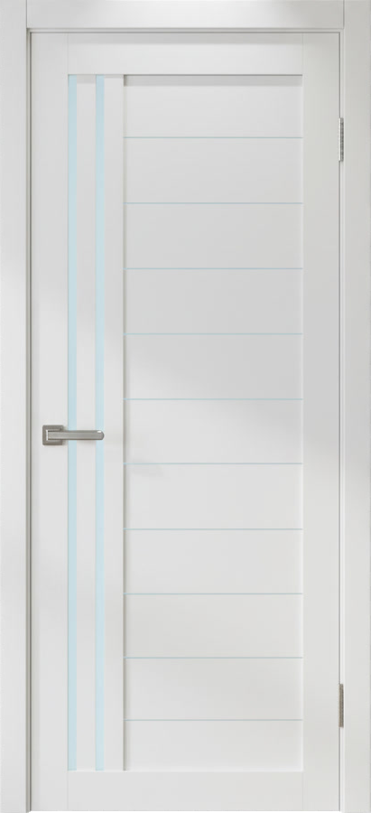 Межкомнатная дверь М4 Бьянка (стекло сатин)