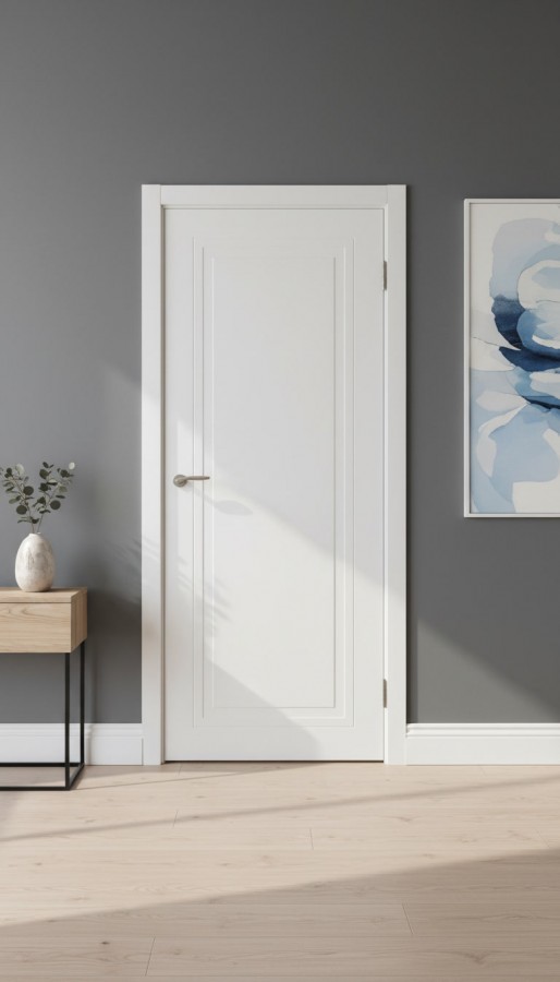 Межкомнатная дверь ДГ Альдо 1 9003 белый холодный